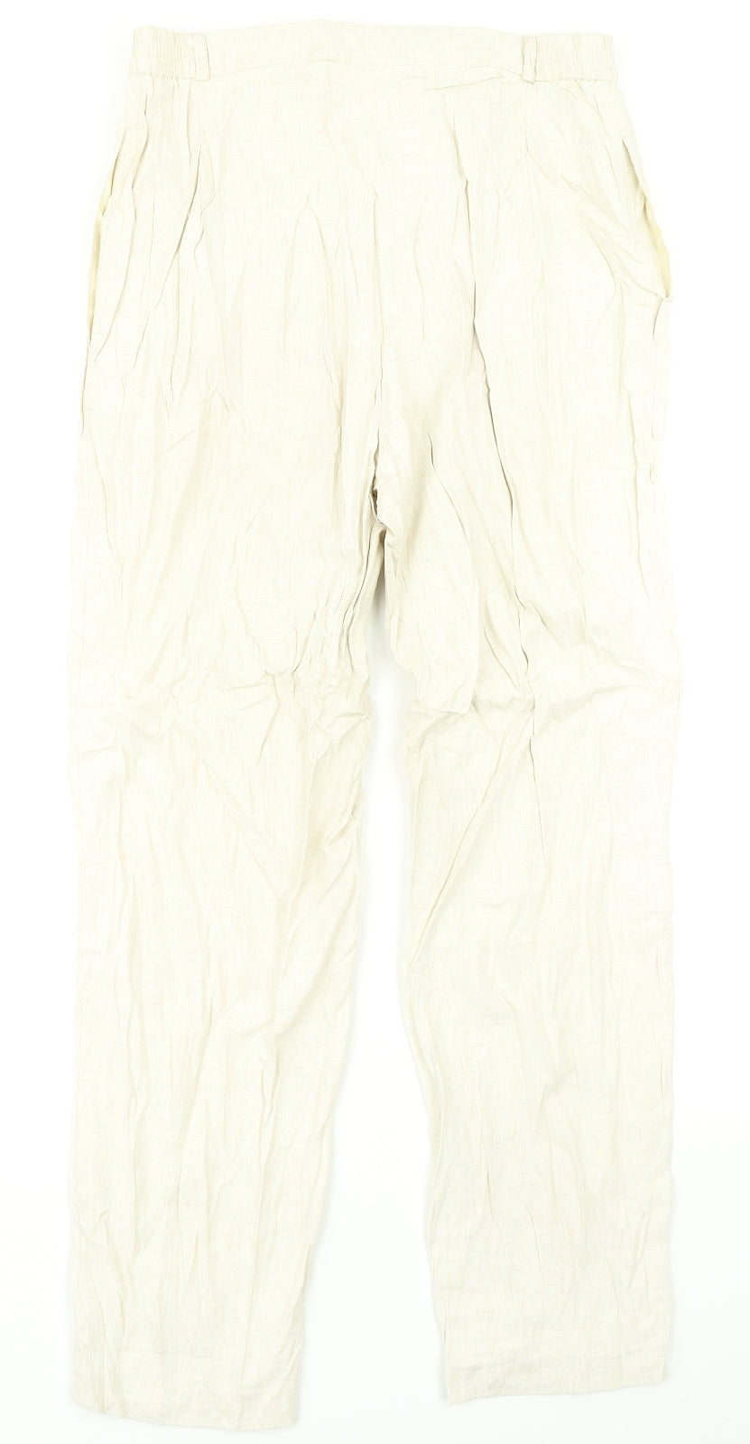 Marks & Spencer Womens Beige   Dress Pants Trousers Size 14 L28 in