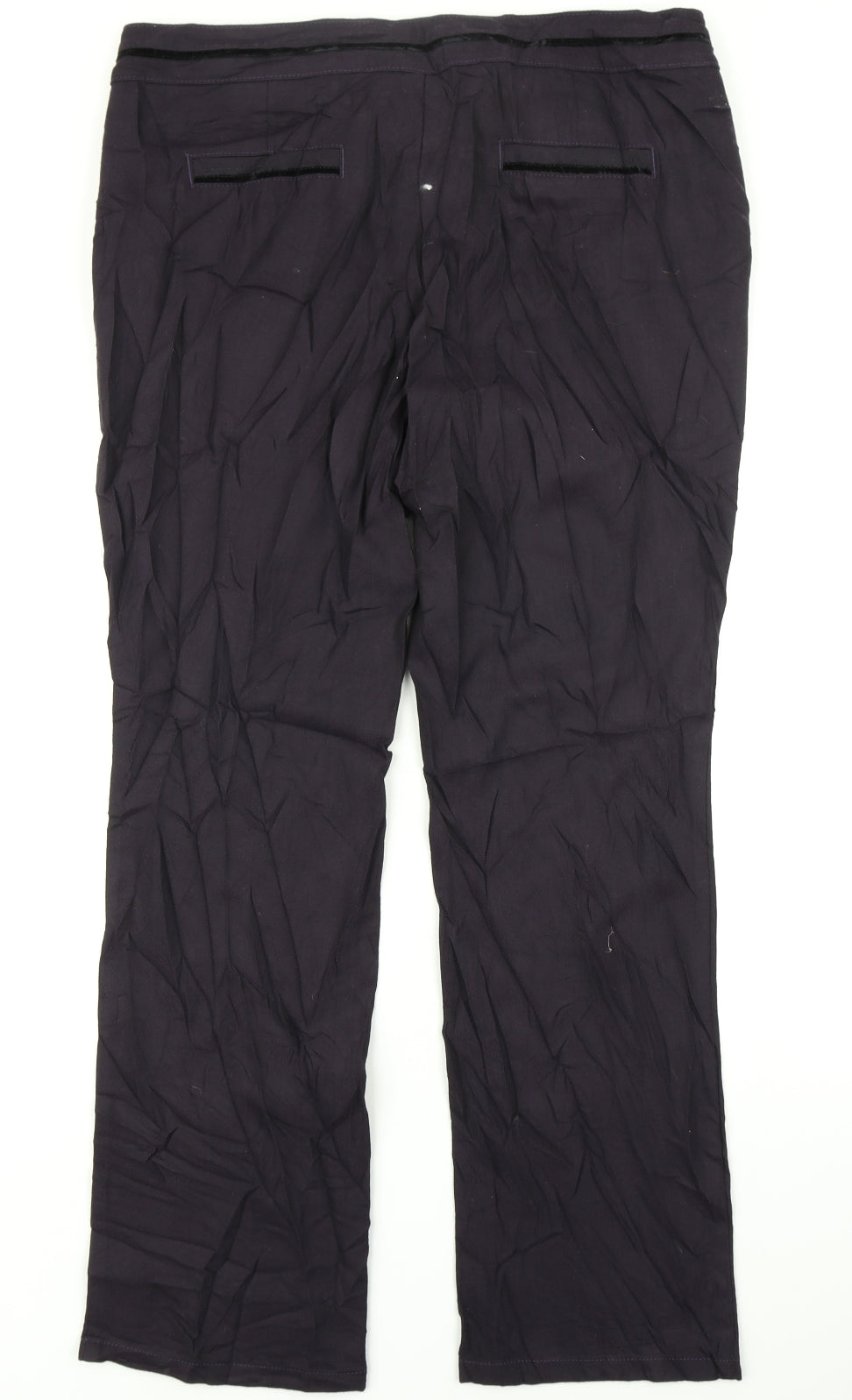 Per Una Womens Purple Herringbone  Dress Pants Trousers Size 36 in L29 in