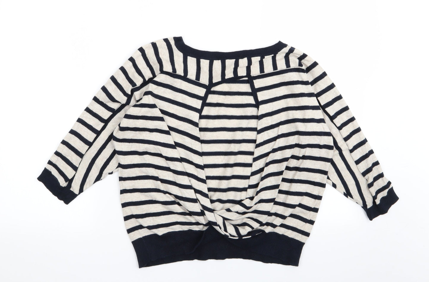 Warehouse Womens Multicoloured Striped  Pullover Jumper Size 10