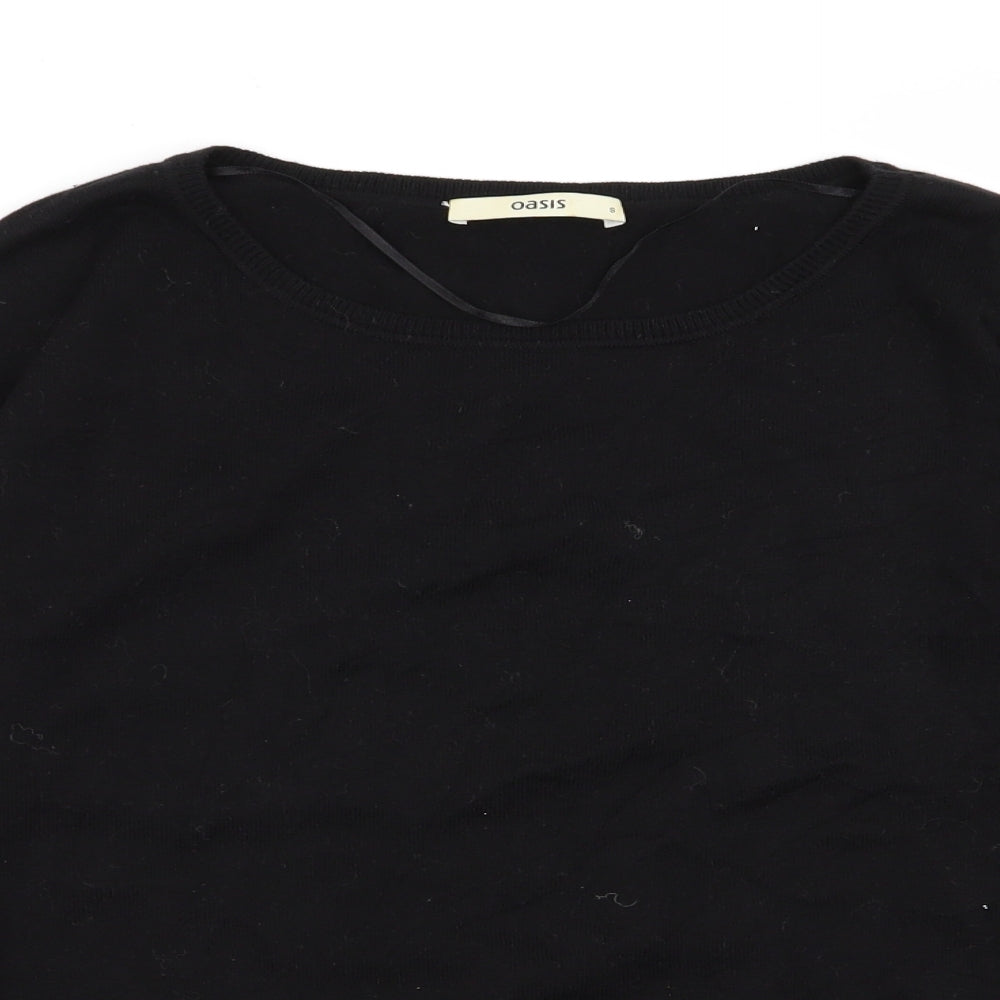 Oasis Womens Black   Pullover Jumper Size S