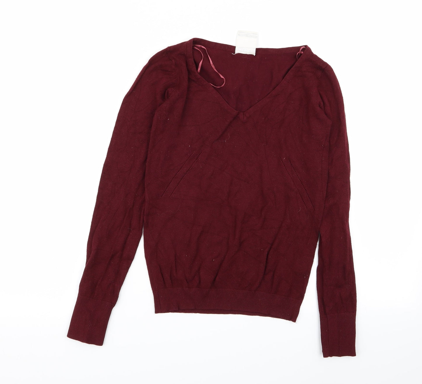 Pull&Bear Womens Red   Pullover Jumper Size S