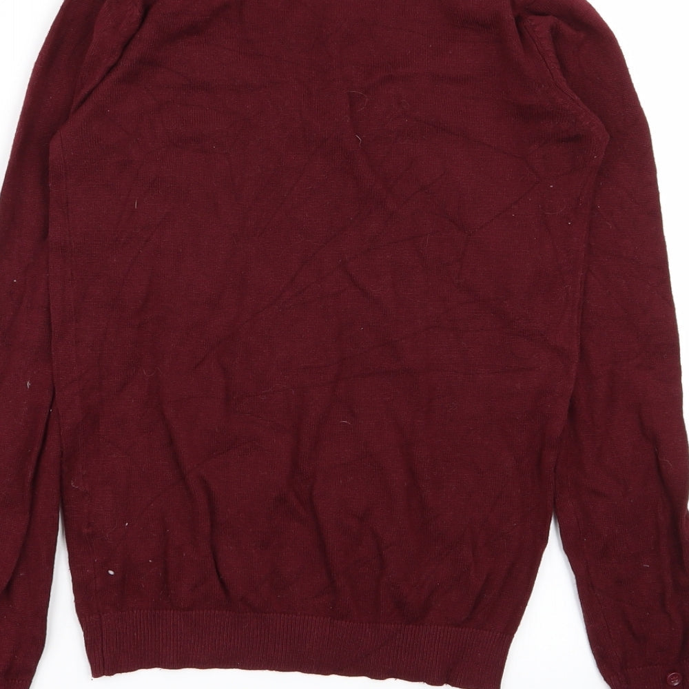 Pull&Bear Womens Red   Pullover Jumper Size S