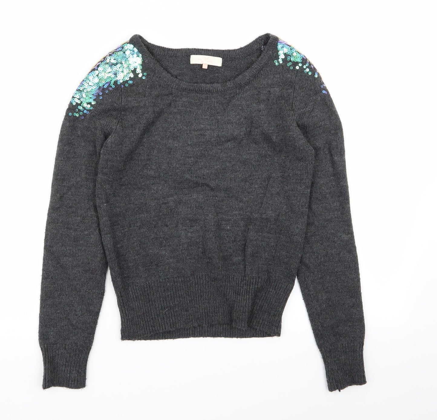 Miso Womens Grey   Pullover Jumper Size 8