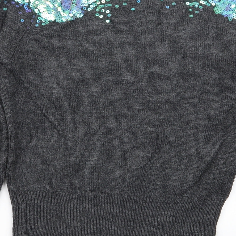 Miso Womens Grey   Pullover Jumper Size 8