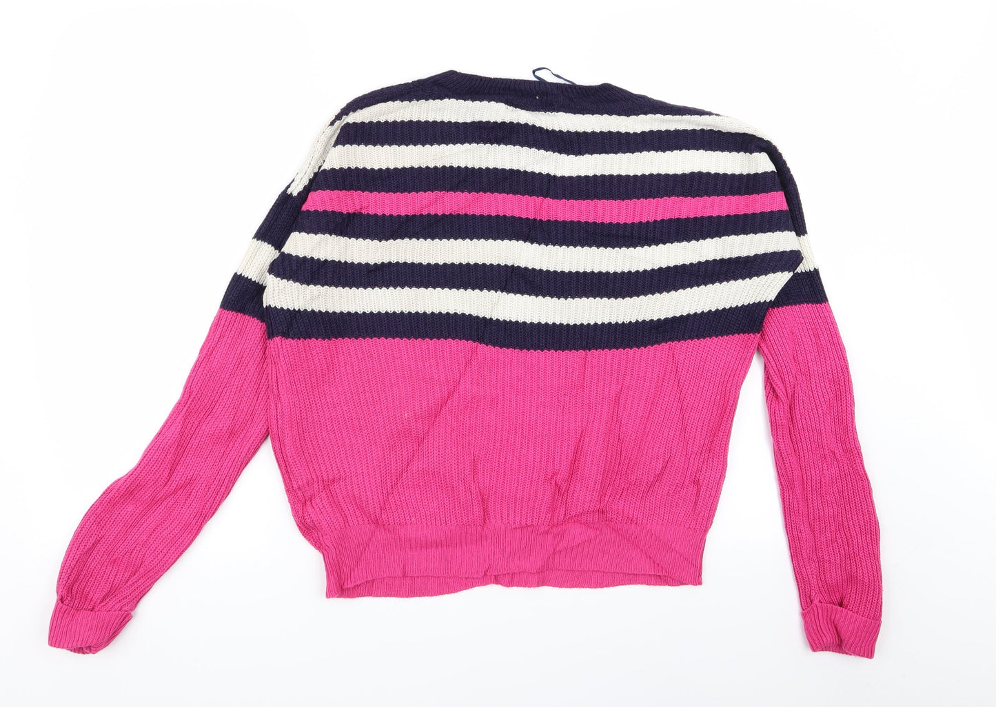 Studio Womens Multicoloured Striped  Pullover Jumper Size 12  - size 12-14