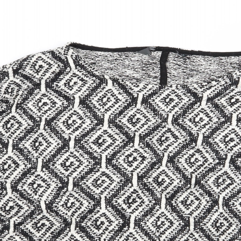 Preworn Womens Multicoloured Geometric  Pullover Jumper Size 16
