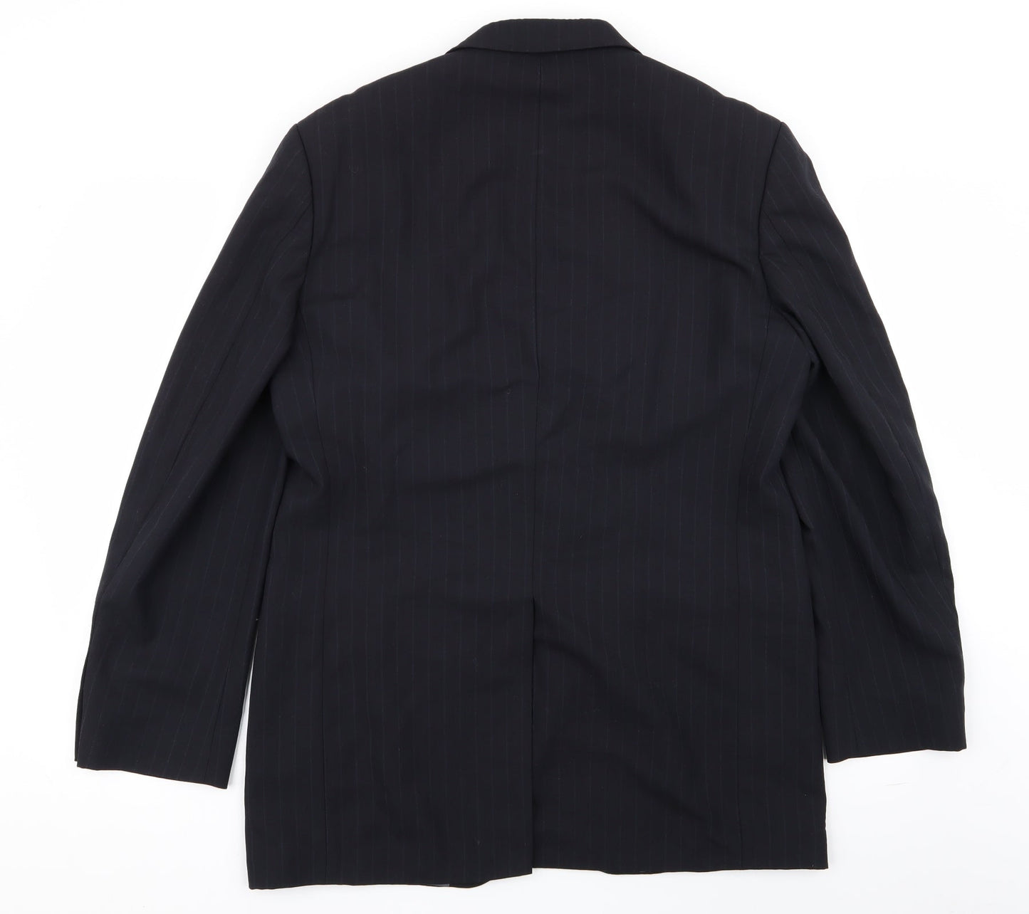 M&S Mens Blue Striped  Jacket Blazer Size 40