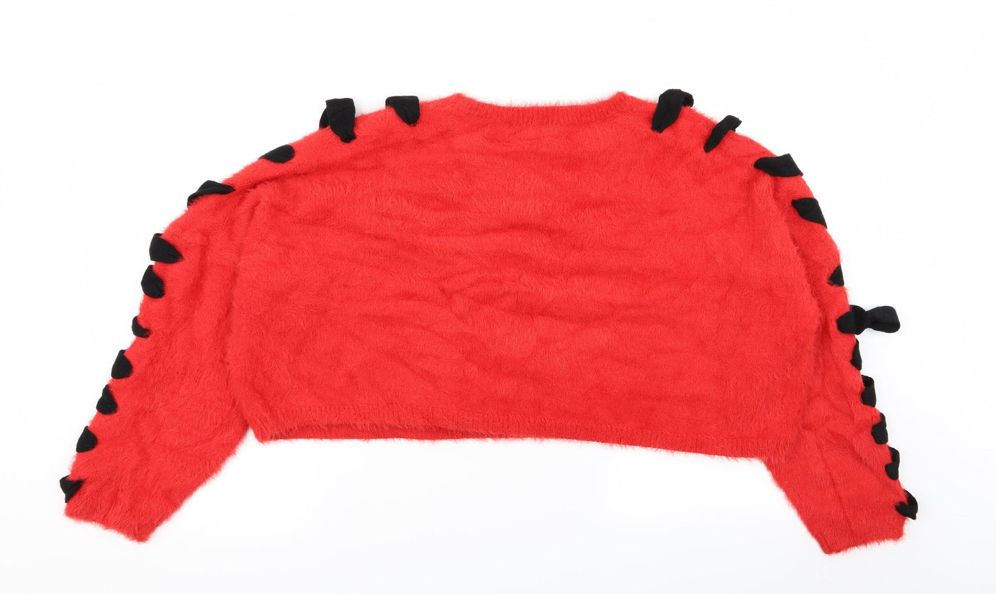 Missguided Womens Red   Pullover Jumper Size M