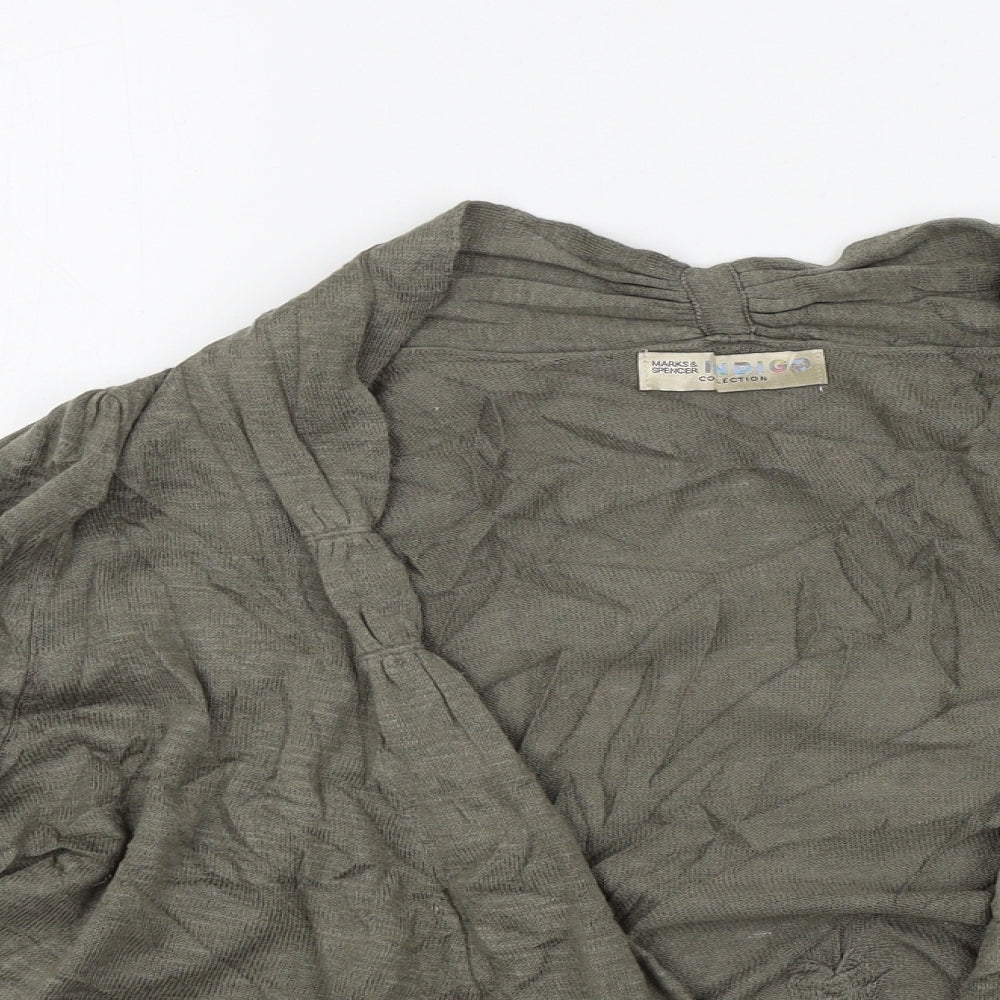 M&S Womens Grey   Cardigan Jumper Size 14