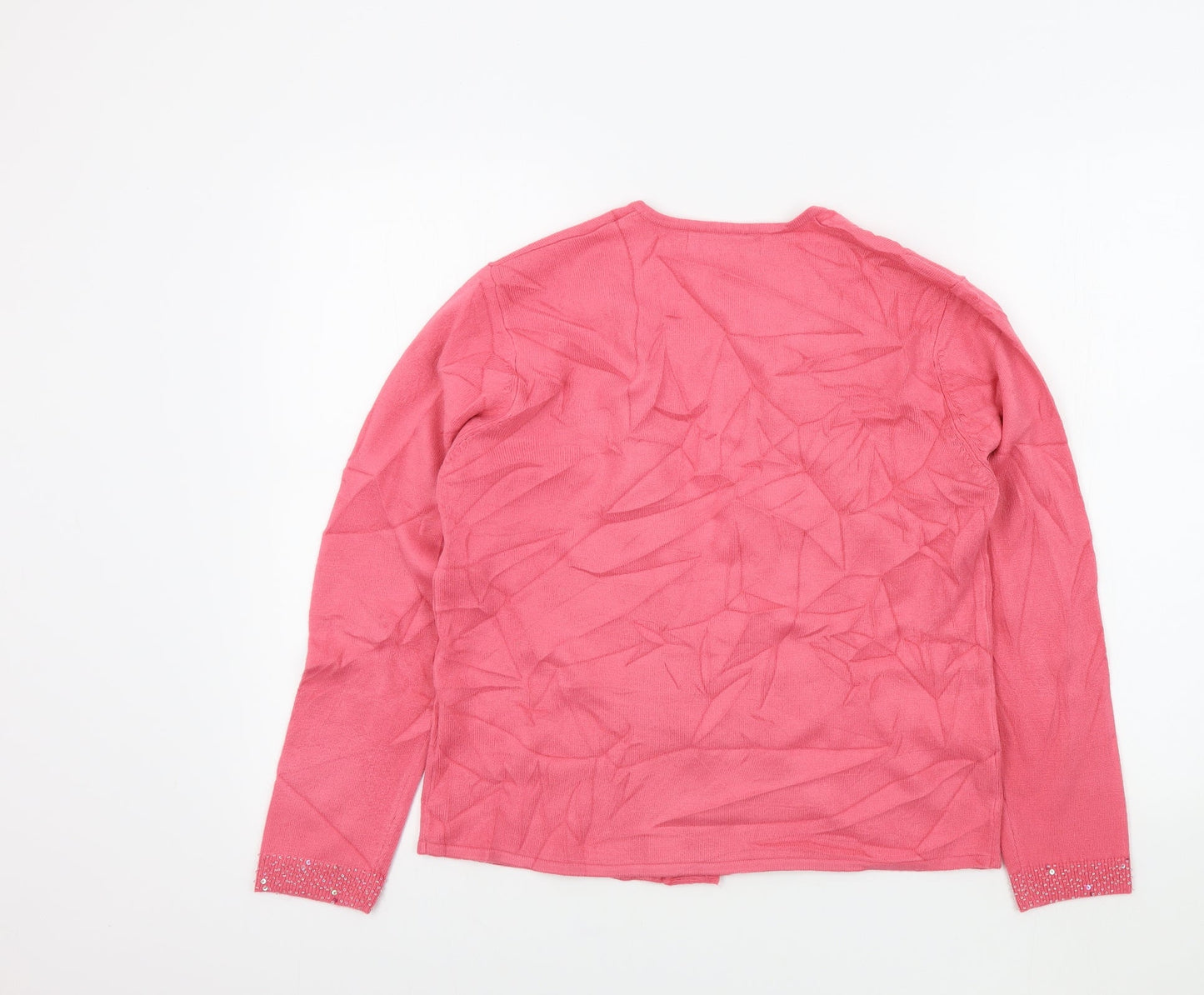 Viz-A-Viz Womens Pink   Cardigan Jumper Size 14