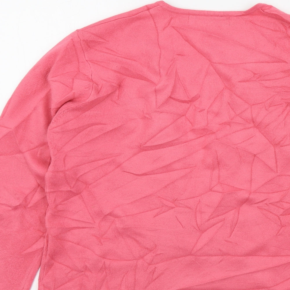 Viz-A-Viz Womens Pink   Cardigan Jumper Size 14