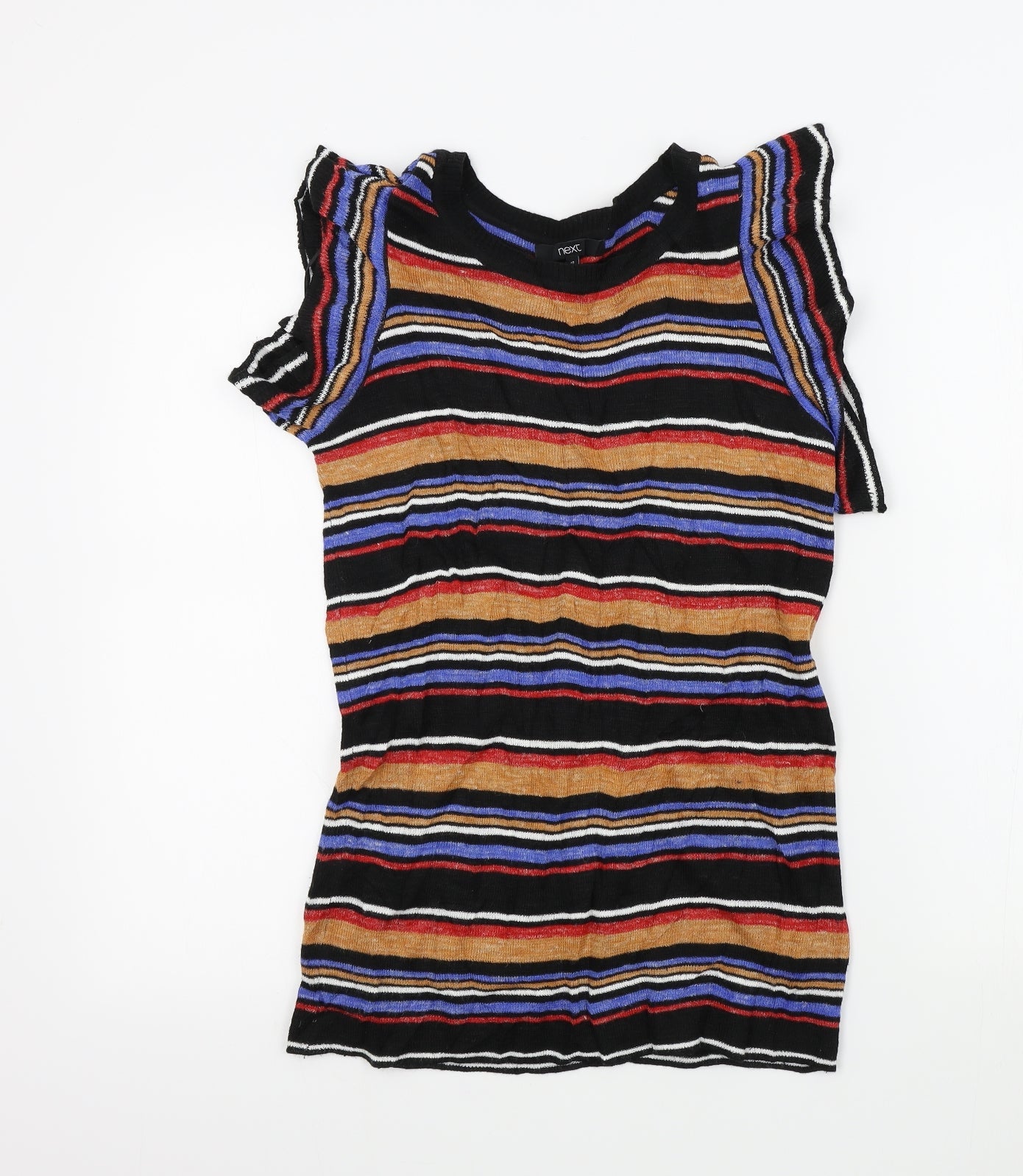 NEXT Womens Multicoloured Striped  Pullover Jumper Size 10