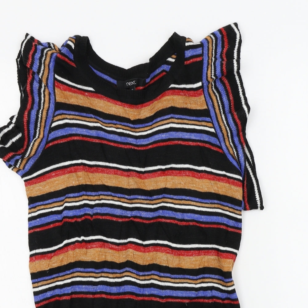 NEXT Womens Multicoloured Striped  Pullover Jumper Size 10