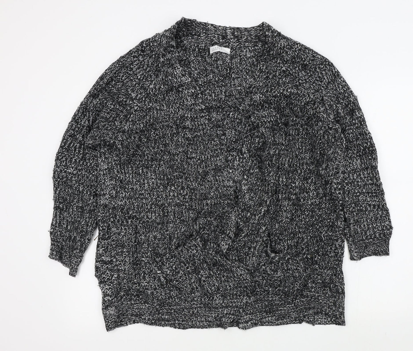 Papaya Womens Black   Cardigan Jumper Size L