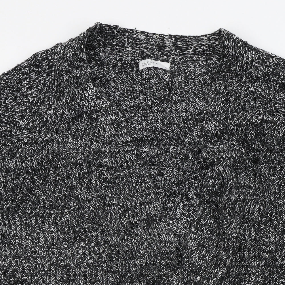 Papaya Womens Black   Cardigan Jumper Size L