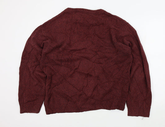 Haggar Mens Red   Pullover Jumper Size L
