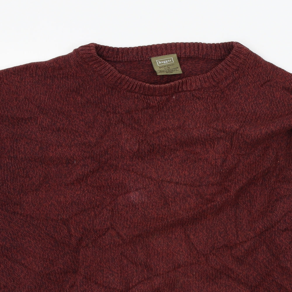 Haggar Mens Red   Pullover Jumper Size L