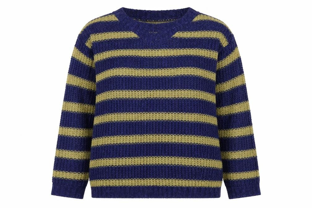 Louche Womens Blue Striped  Pullover Jumper Size 10