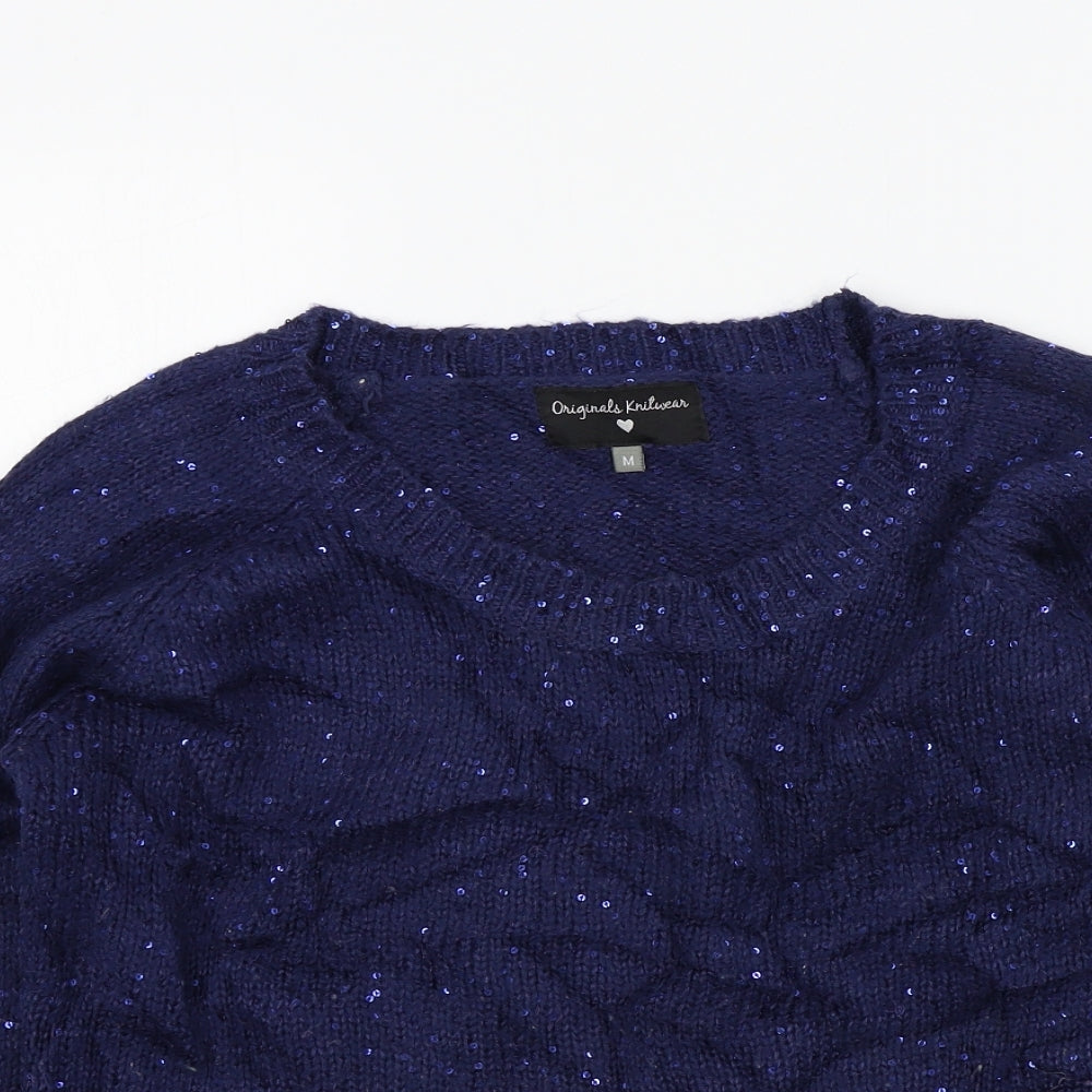ORIGINALS Womens Blue   Pullover Jumper Size M