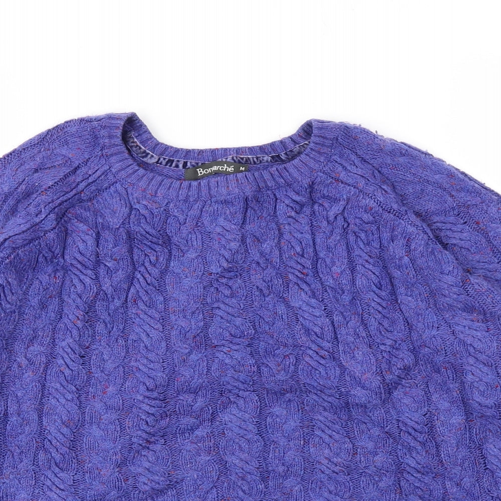 Bonmarché Womens Blue   Pullover Jumper Size M