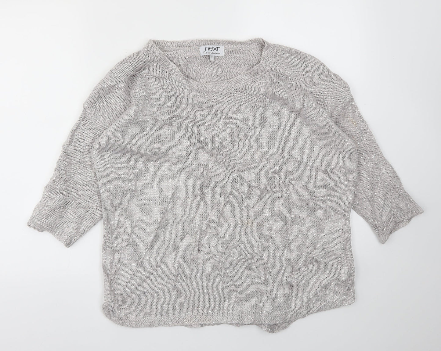 NEXT Womens Silver   Pullover Jumper Size 14