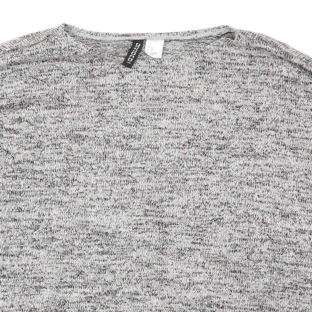 H&M Womens Grey   Pullover Jumper Size XS
