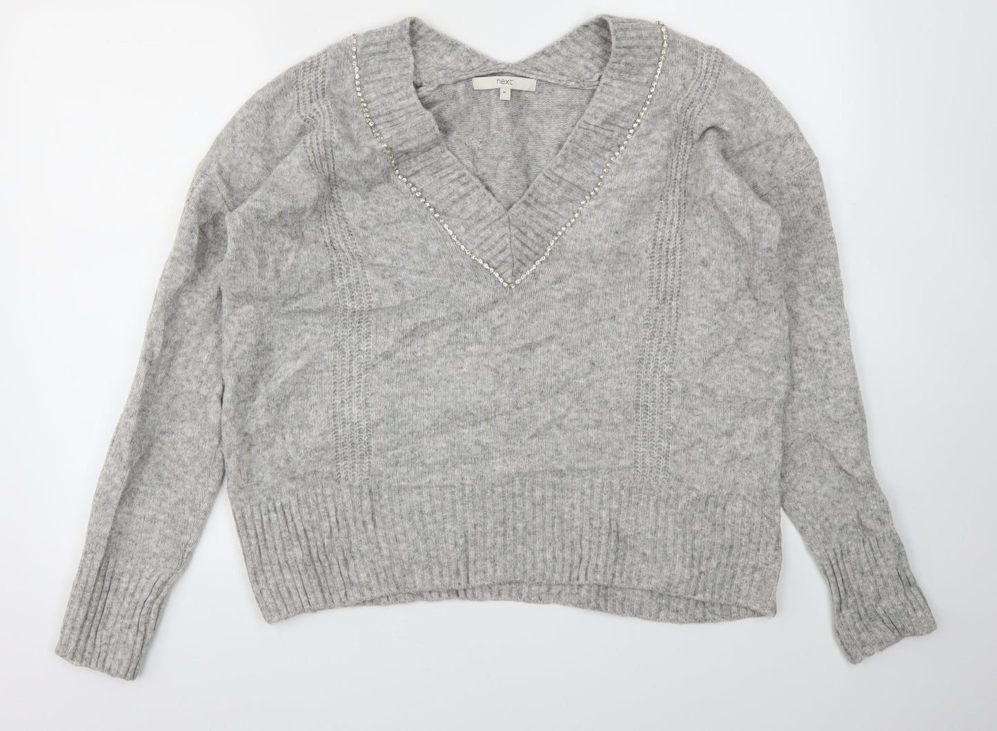 NEXT Womens Grey   Pullover Jumper Size M