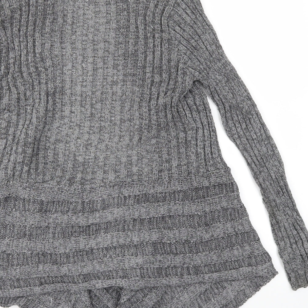 BM Womens Grey   Cardigan Jumper Size S