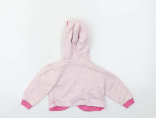 TU Girls Pink Floral  Cardigan Jumper Size 6-9 Months