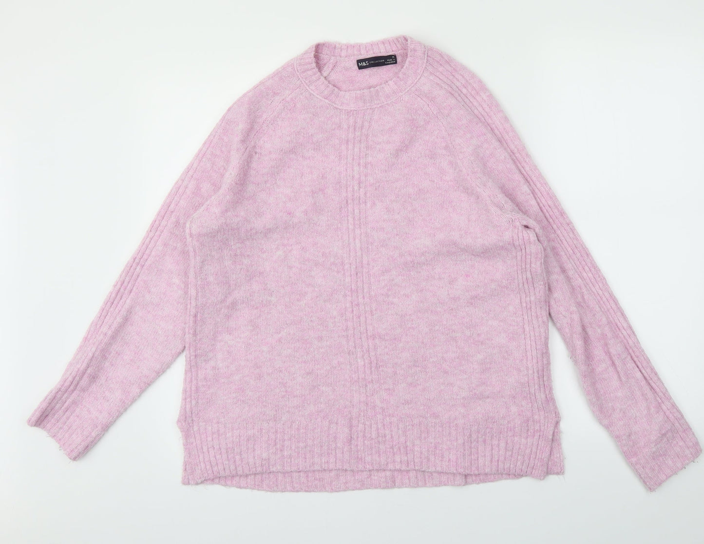 M&S Womens Pink   Pullover Jumper Size M