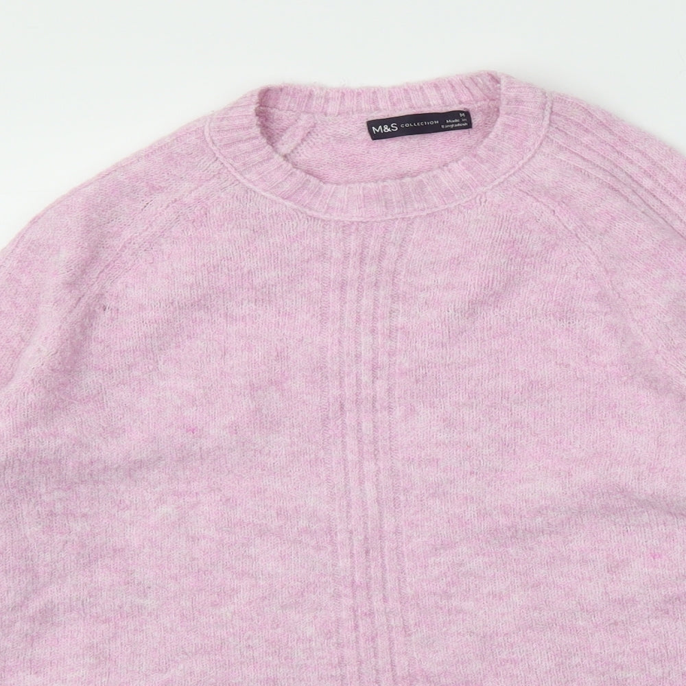 M&S Womens Pink   Pullover Jumper Size M