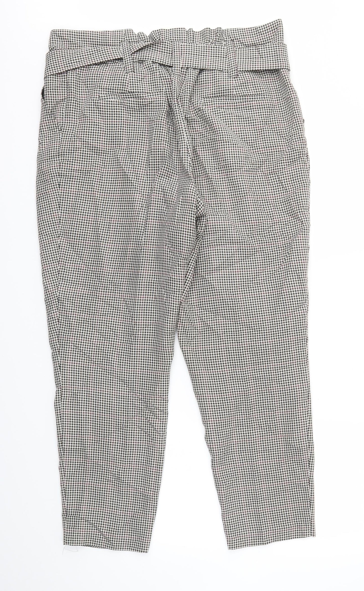 Dorothy Perkins Womens Grey Check  Trousers  Size 16 L28 in