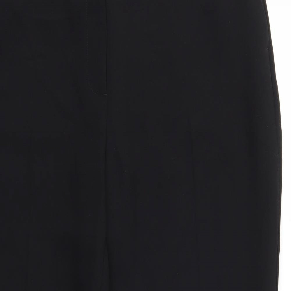 M&S Womens Black   Trousers  Size 16 L25 in - stretch waistband