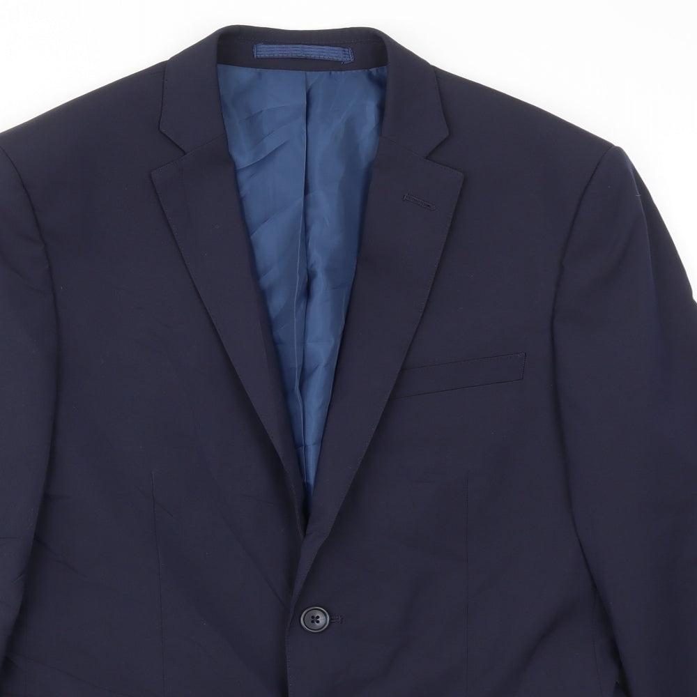 M&S Mens Blue   Jacket Blazer Size 38