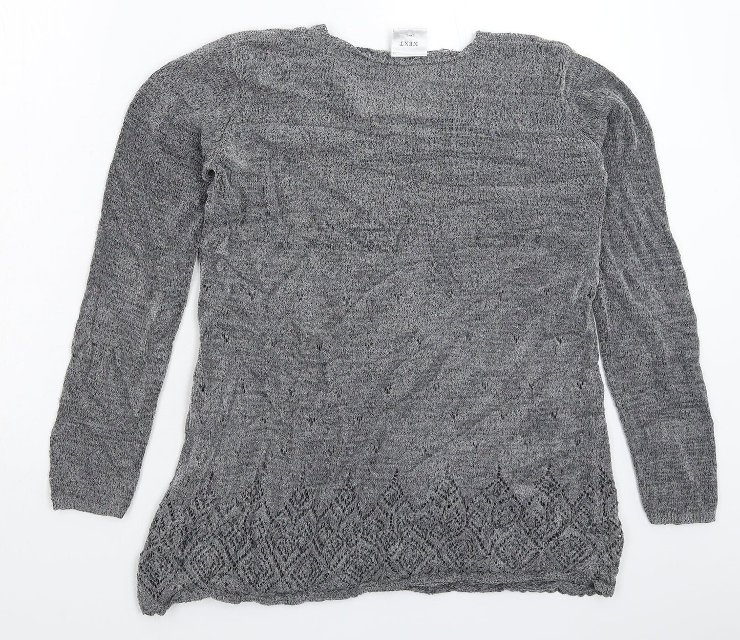 NEXT Womens Grey  Knit Pullover Jumper Size S