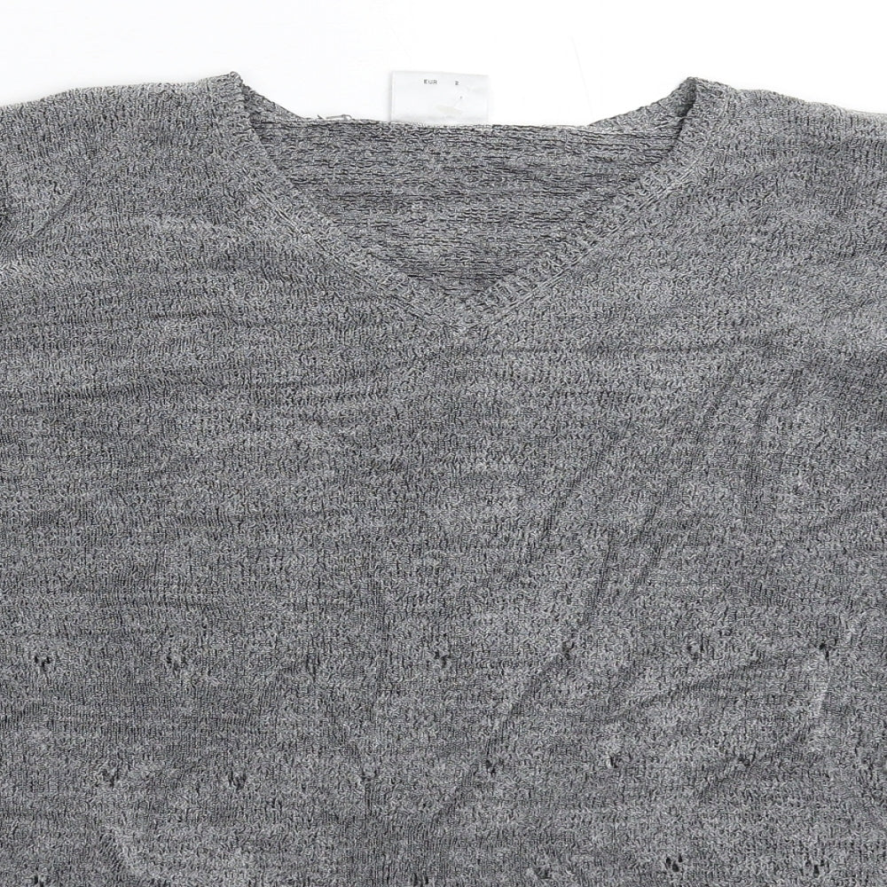NEXT Womens Grey  Knit Pullover Jumper Size S