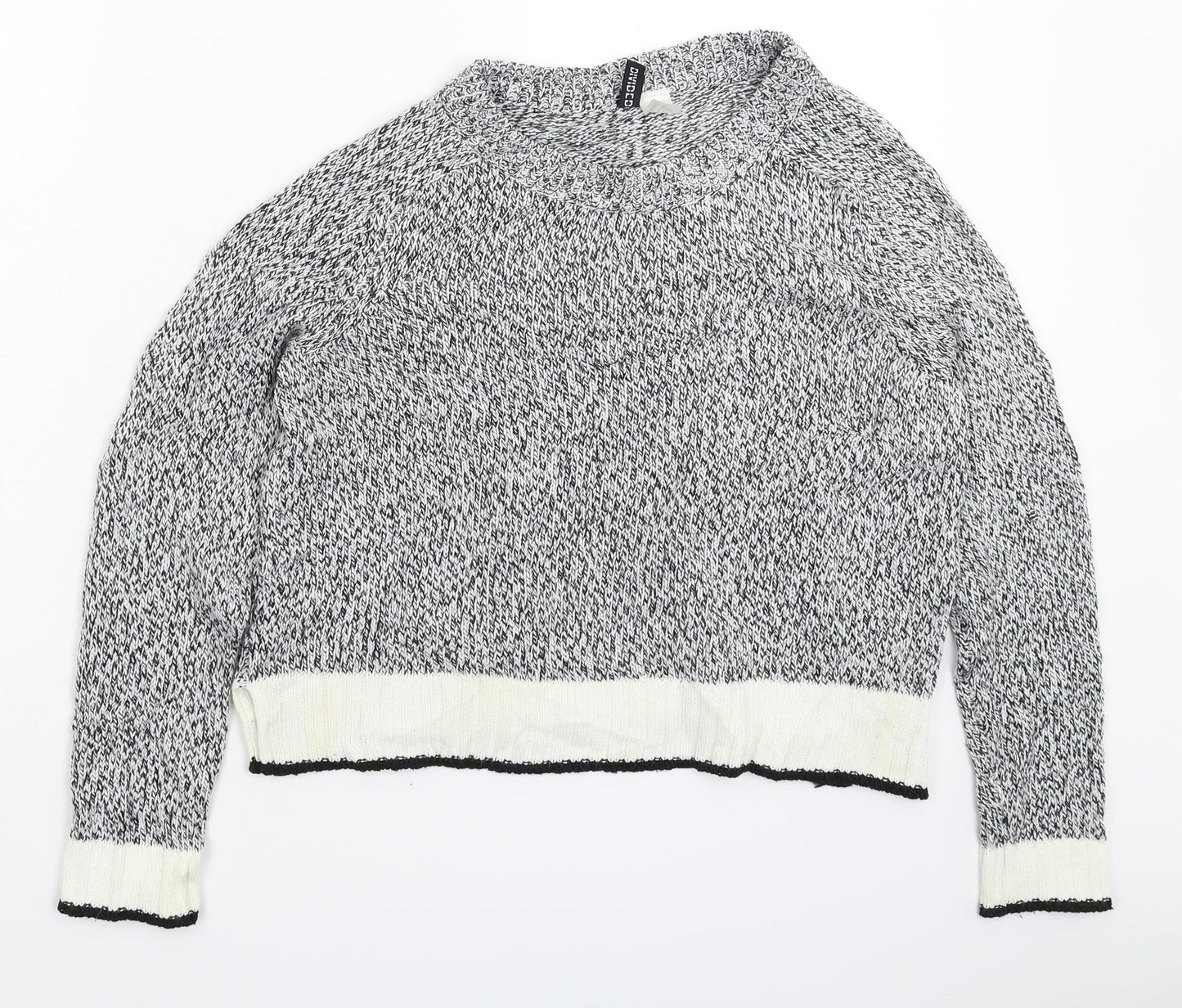Divided Womens Grey  Knit Pullover Jumper Size S