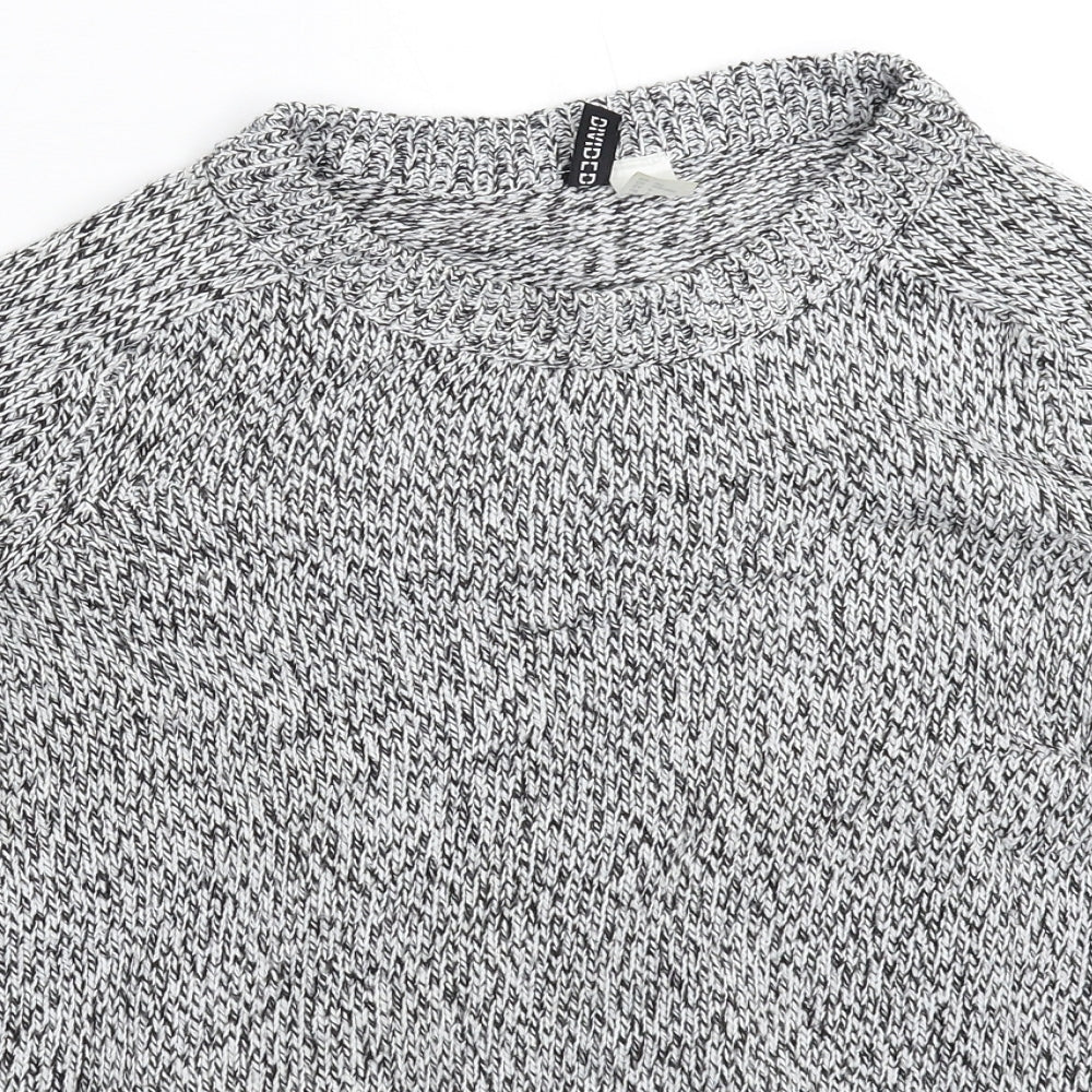 Divided Womens Grey  Knit Pullover Jumper Size S