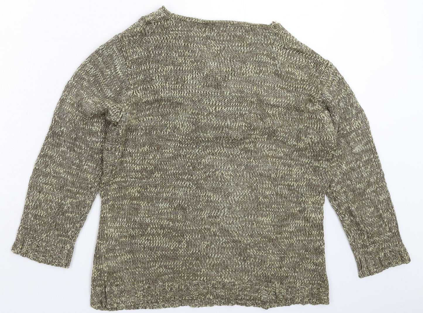 Jasmin Womens Grey  Knit Pullover Jumper Size S