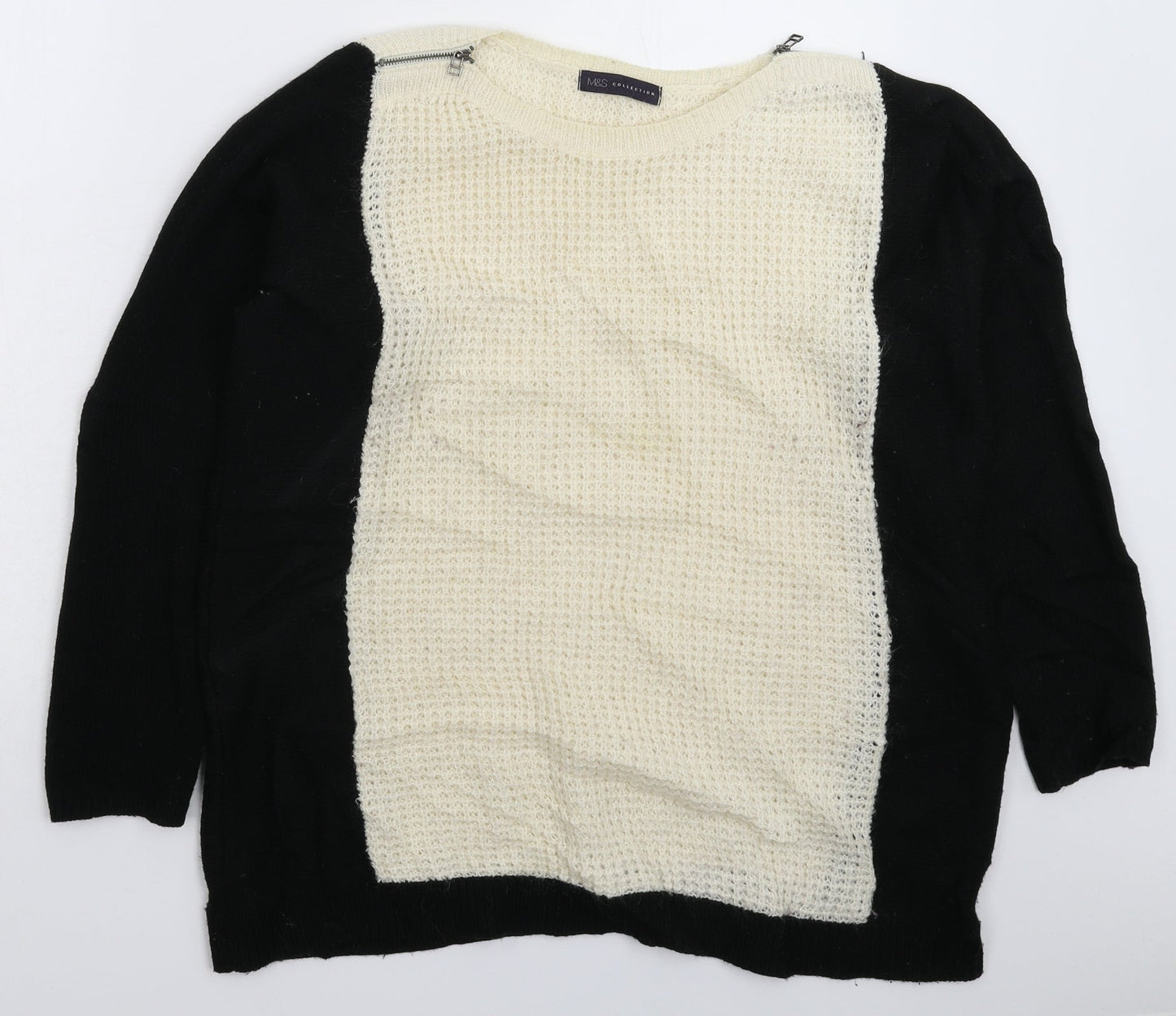 Marks and Spencer Womens Multicoloured  Knit Pullover Jumper Size 16
