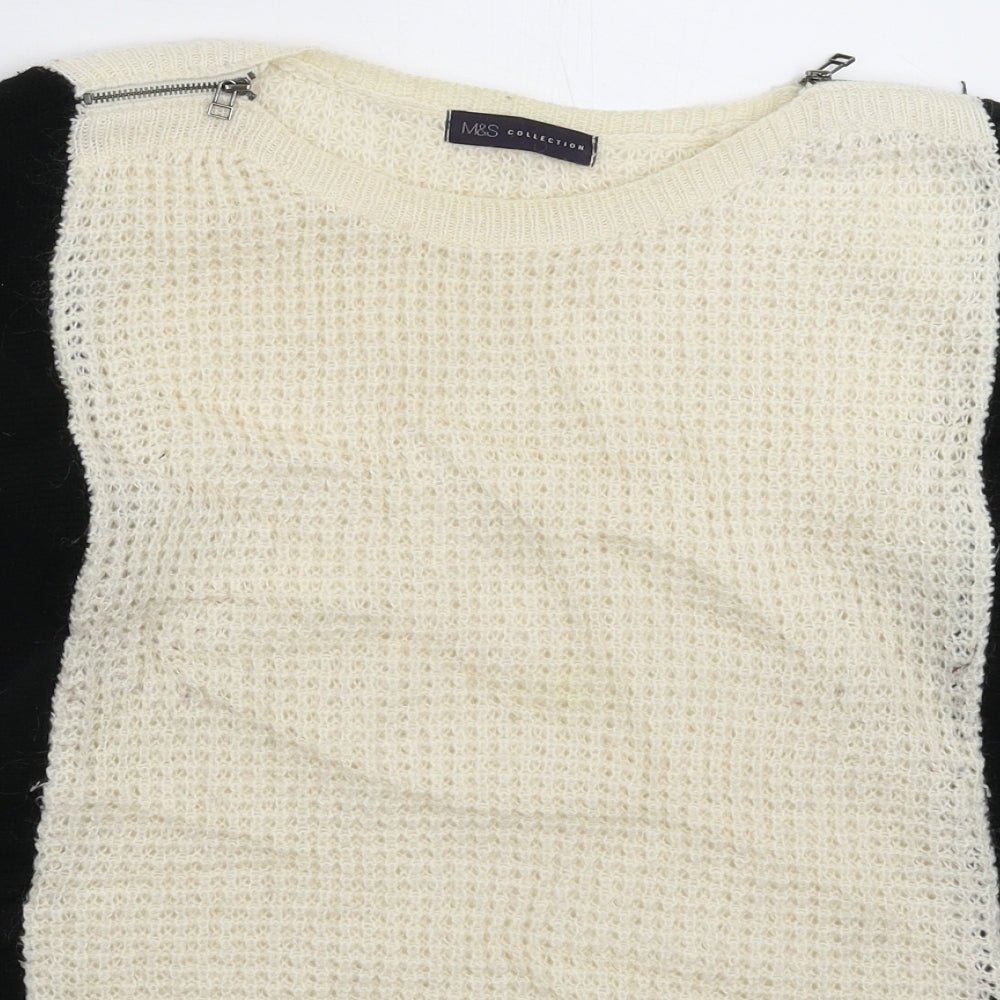 Marks and Spencer Womens Multicoloured  Knit Pullover Jumper Size 16