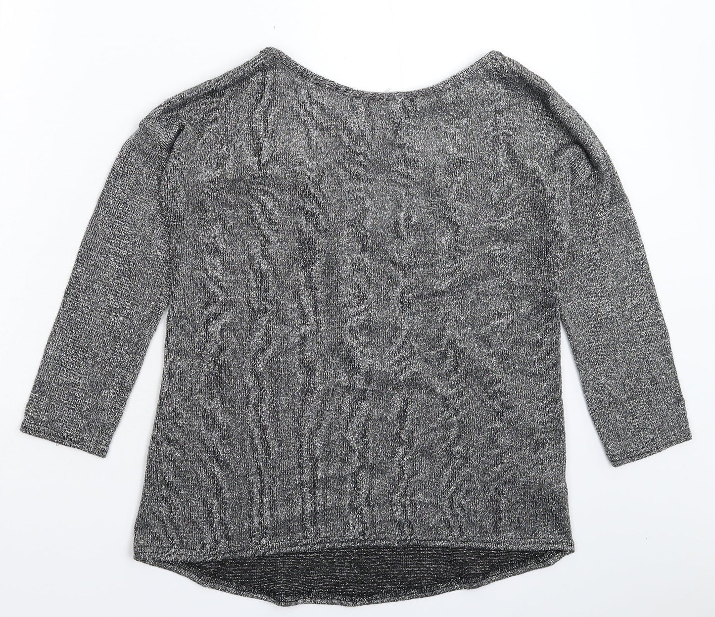 Atmosphere Womens Silver  Knit Pullover Jumper Size 10