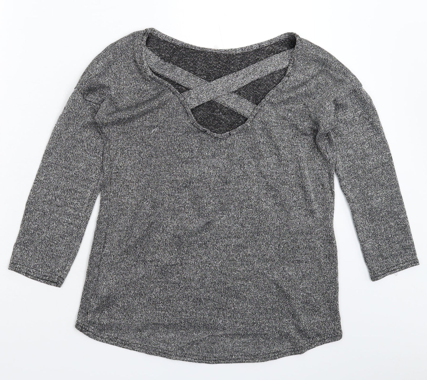 Atmosphere Womens Silver  Knit Pullover Jumper Size 10