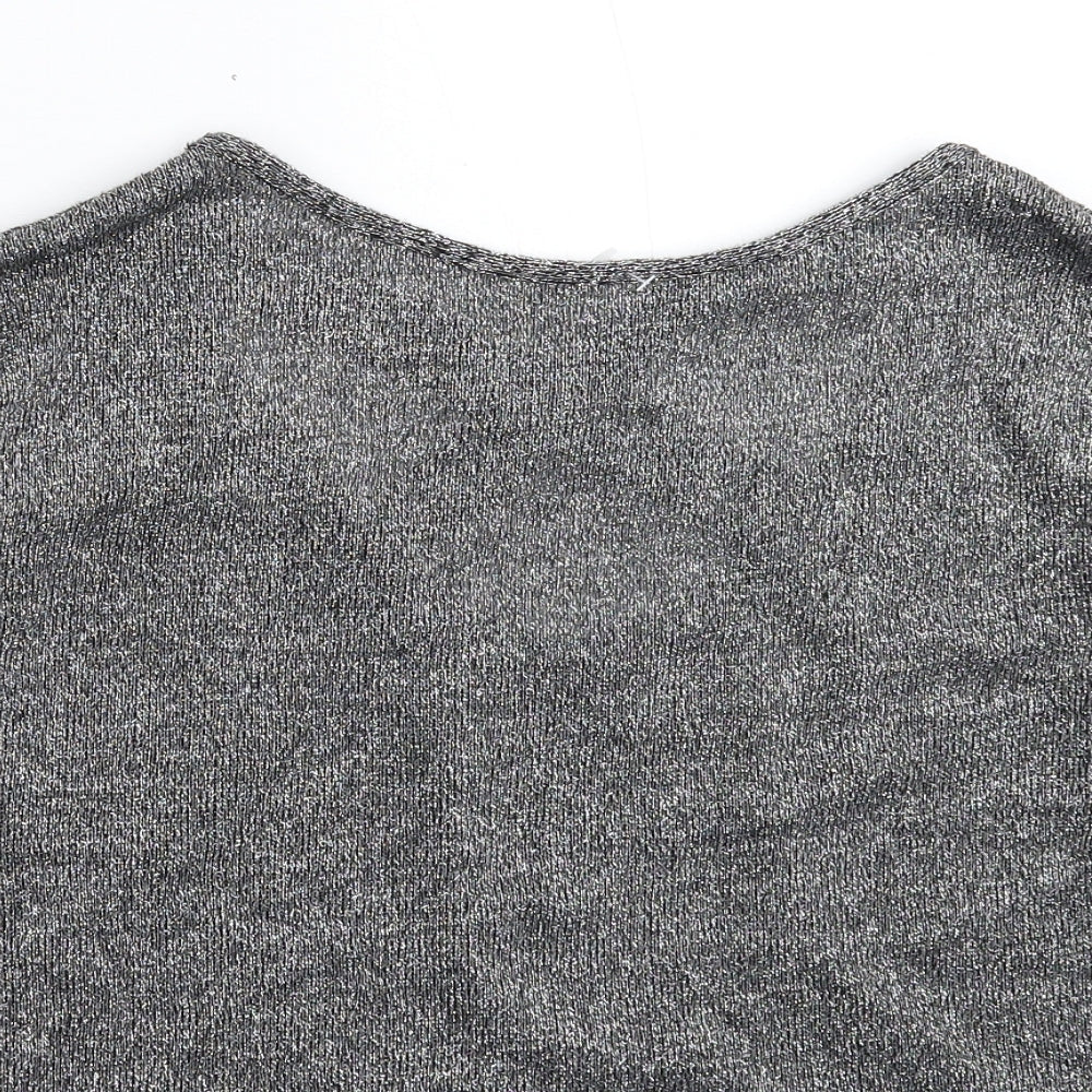 Atmosphere Womens Silver  Knit Pullover Jumper Size 10