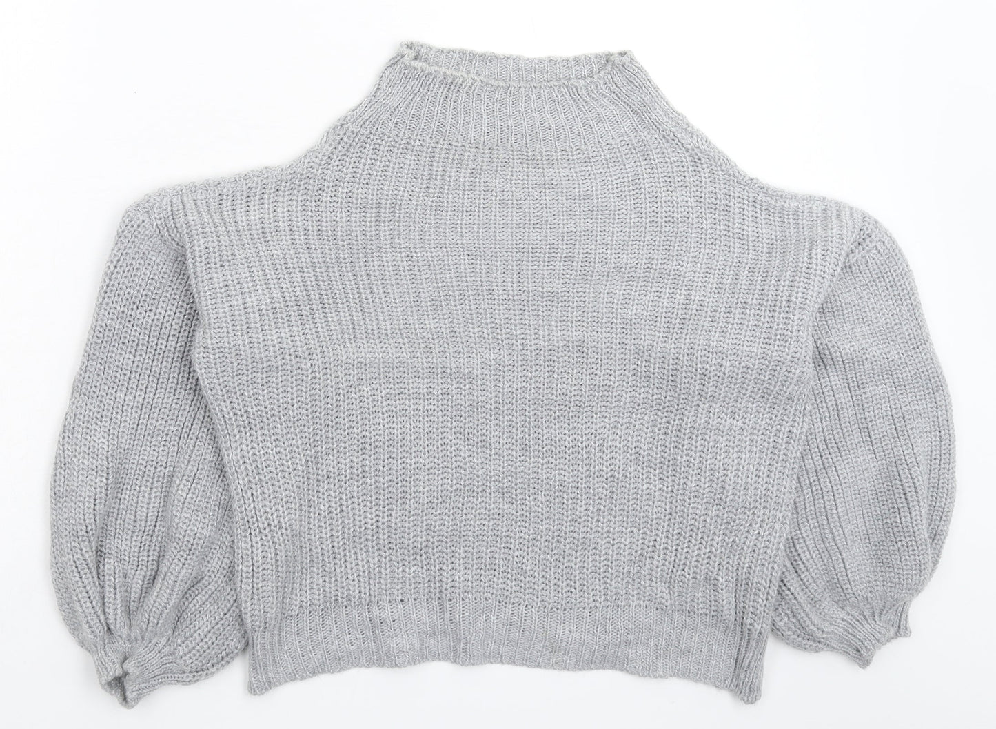 Misspap Womens Grey  Knit Pullover Jumper Size M