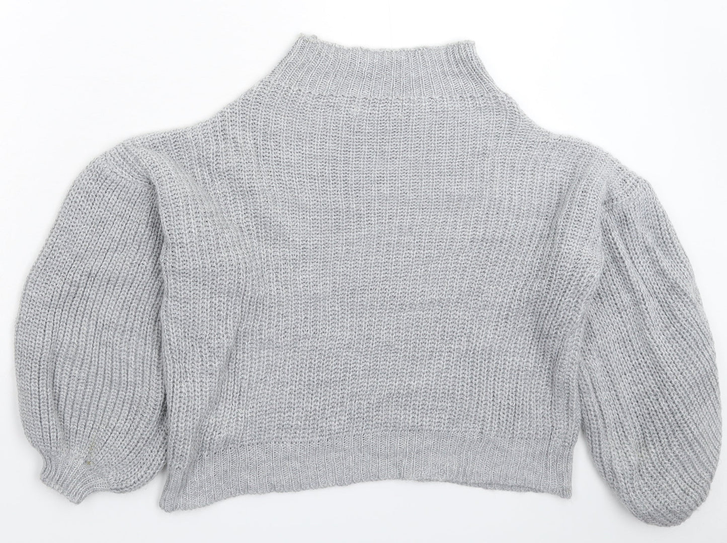 Misspap Womens Grey  Knit Pullover Jumper Size M