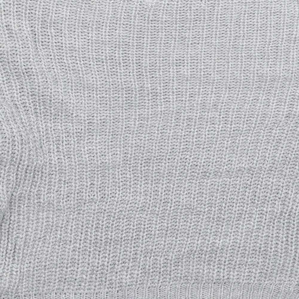 Misspap Womens Grey  Knit Pullover Jumper Size M