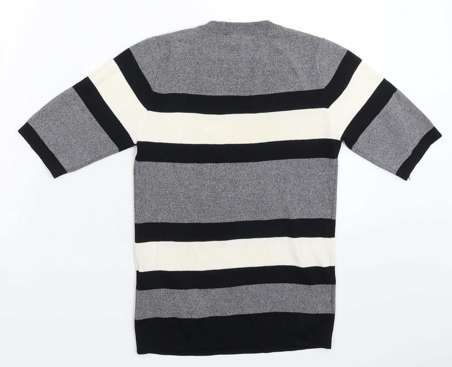 New Look Womens Multicoloured Striped Knit Pullover Jumper Size 6