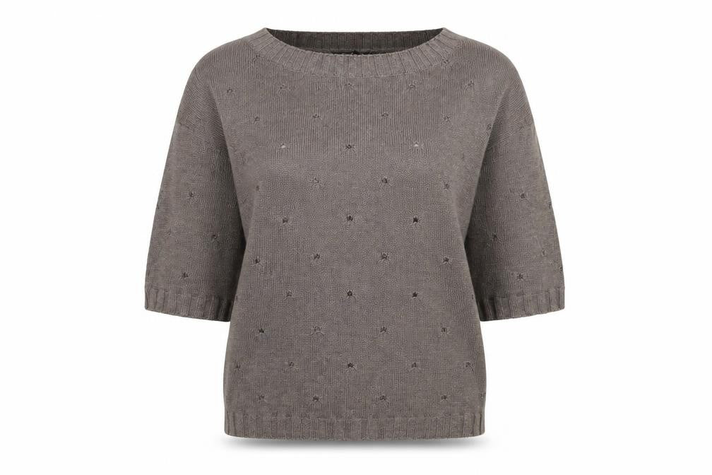 Studio Womens Grey  Knit Pullover Jumper Size 12