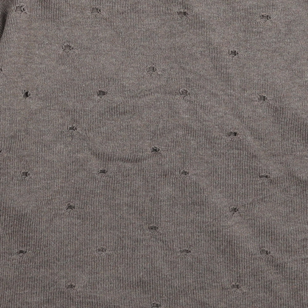 Studio Womens Grey  Knit Pullover Jumper Size 12